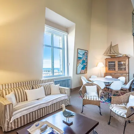 アパート Sun Keyweek Duplex Breathtaking View Of The Ocean And Palace Gardens ビアリッツ